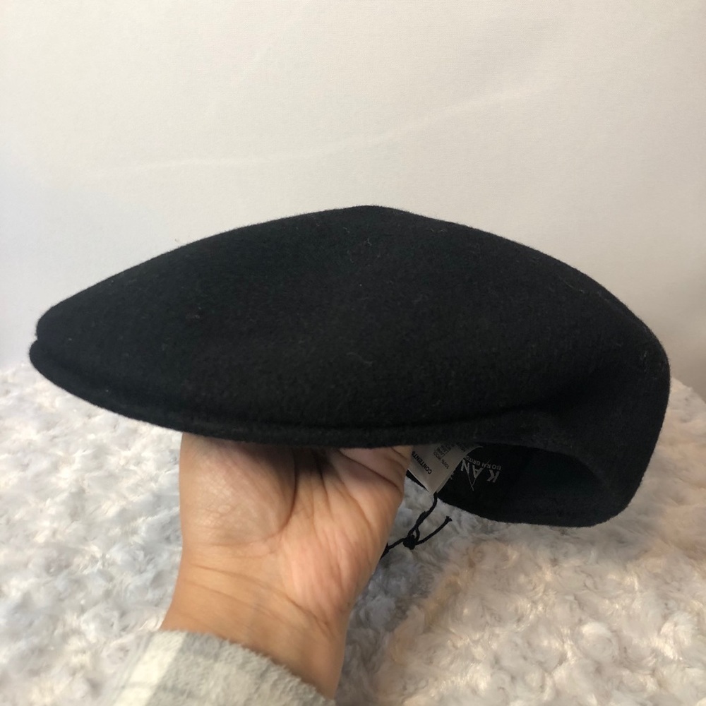 Kangol Wool 504 Ivy Flat Cap Black NWT